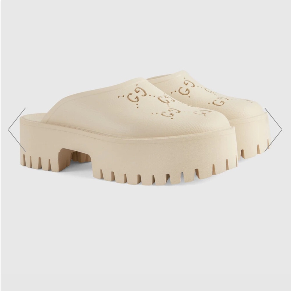 Platform Perforated G Sandal
